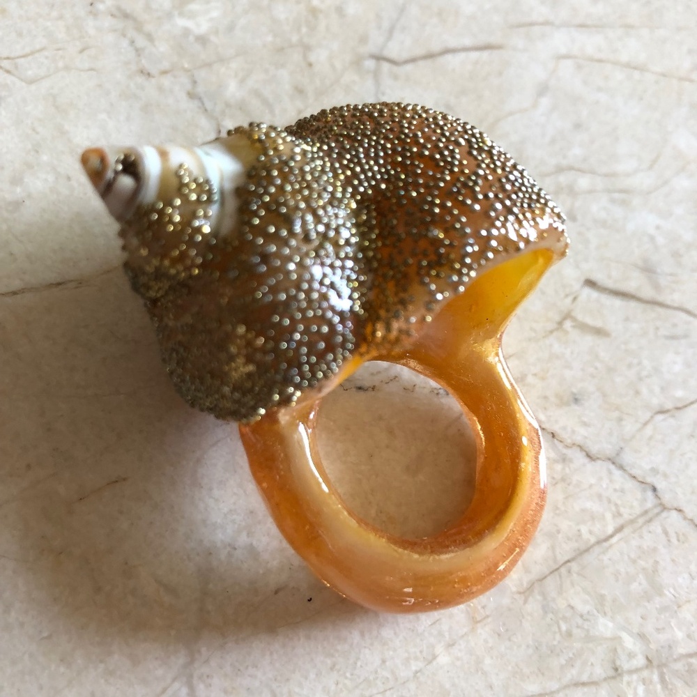 Reliquiae beaded shell ring